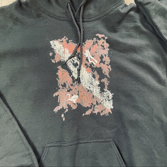 Scuba Diving Diver Down Flag hoodie sweatshirt Mens Unisex Size Medium M NWOT - Picture 2 of 5